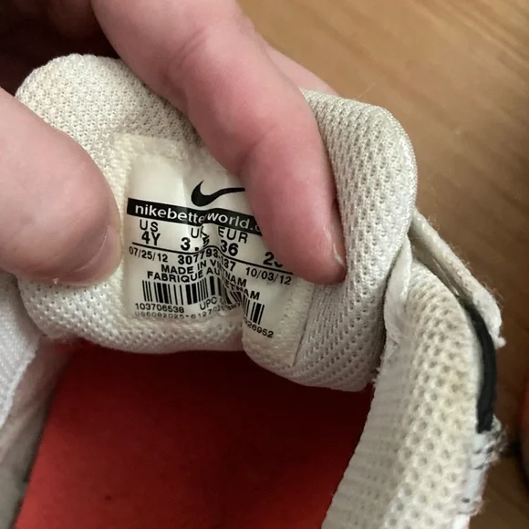 Nike Air Max Sneakers in White, Black, and Red - Picture 10 of 11